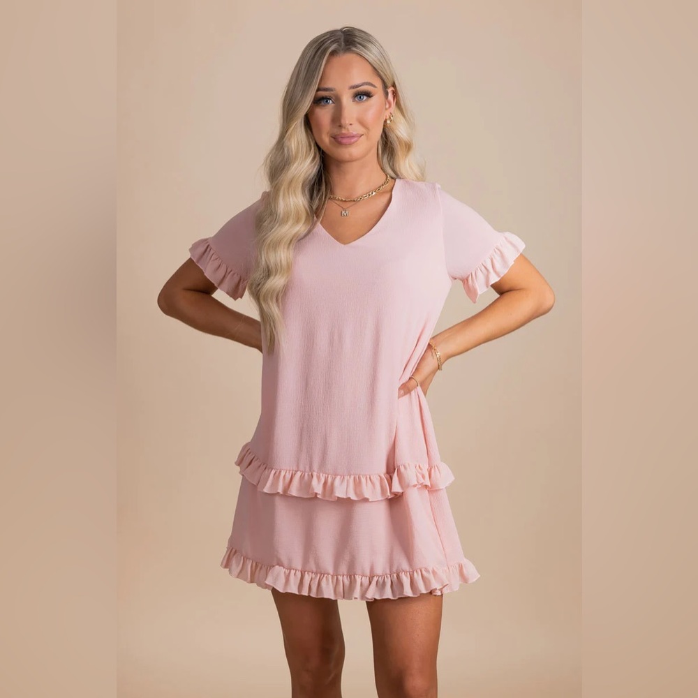 Bella Ella Boutique Extraordinary Life Ruffle Mini Dress